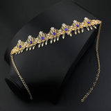 Sunspicems Algeria Tassels Forehead Chain Hairband Bride Crown Hair Chain