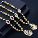 Sunspicems Moroccan Women Necklace Arabic Bride Wedding Jewelry