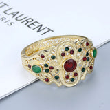 Sunspicems Colorful Crystal Women Bangle Indian Morocco Bracelet