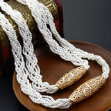 Sunspicems Elegent Caftan Jewelry 2 Layers Necklace