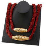 Sunspicems Elegent Caftan Jewelry 2 Layers Necklace