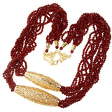 Sunspicems Elegent Caftan Jewelry 2 Layers Necklace
