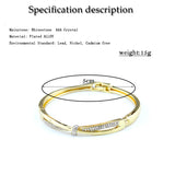 Sunspicems Arabian Women Crystal Bow Cuff Bracelet Set