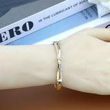 Sunspicems Arabian Women Crystal Bow Cuff Bracelet Set
