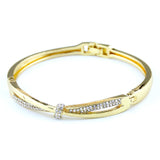 Sunspicems Arabian Women Crystal Bow Cuff Bracelet Set