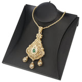 Algeria Morocco Women Necklace Cultural Caftan Pendant Jewelry