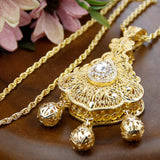Algeria Morocco Women Necklace Cultural Caftan Pendant Jewelry
