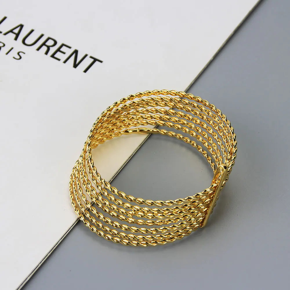Sunspicems Silver Thin Bracelet Sets for Women