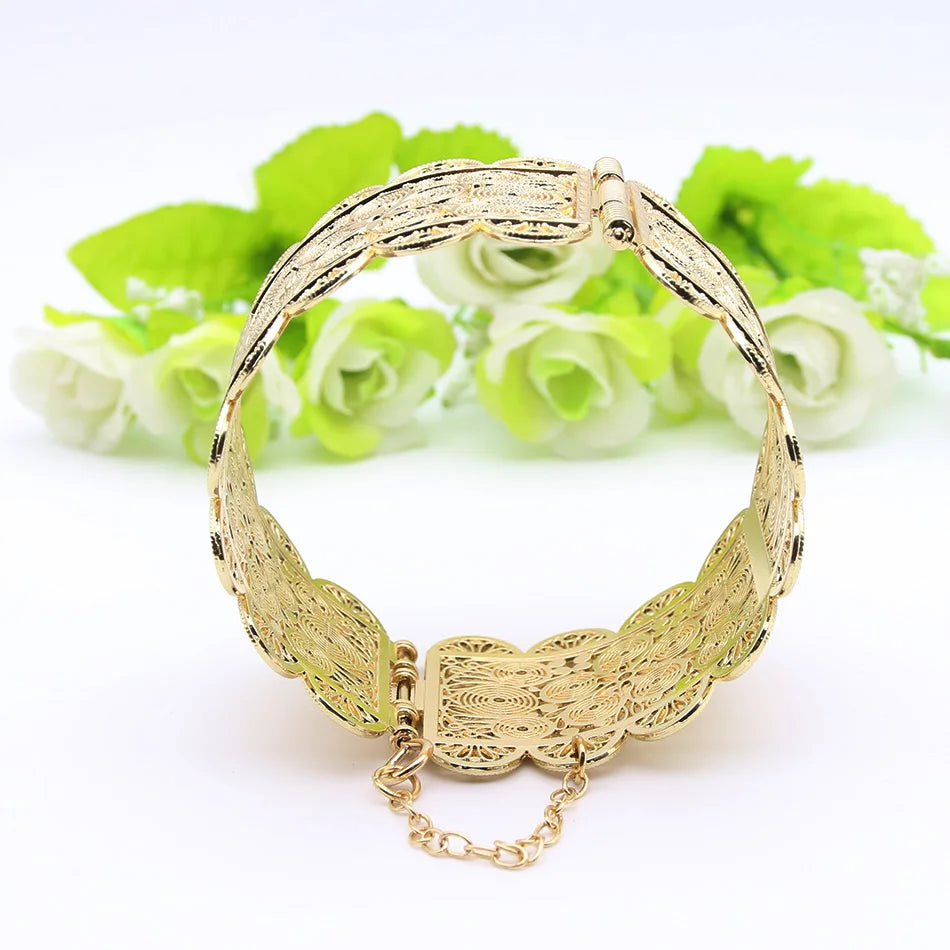 Sunspicems Indian Jewelry Women Bangle Cuff Bracelets Algeria Ethnic