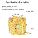 Sunspicems Algerian Bridal Hand Bangles Big Bracelets Wedding Jewelry
