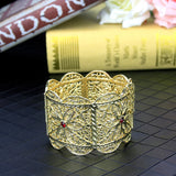 Sunspicems Algerian Bridal Hand Bangles Big Bracelets Wedding Jewelry