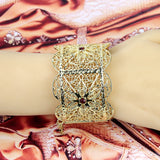 Sunspicems Algerian Bridal Hand Bangles Big Bracelets Wedding Jewelry