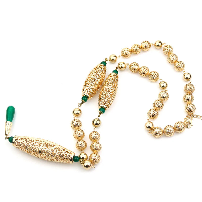 Morocco Bead Long Necklace For Women Bride Wedding Jewelry