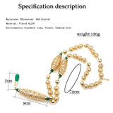 Morocco Bead Long Necklace For Women Bride Wedding Jewelry