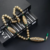 Morocco Bead Long Necklace For Women Bride Wedding Jewelry