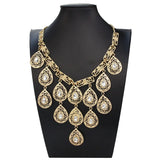 Sunspicems Morocco Bride Necklace Women Hanging Pendant Tassel Necklace