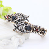 Sunspicems Crystal Bangle Cuff Bracelet Wedding Jewelry