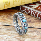 Sunspicems Vintage Indian Bangles Round Resin Bracelets for Women