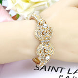 Sunspicems Vintage Morocco Cuff Bracelet Bride Bangle For Women Antique
