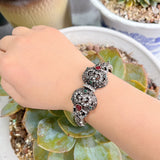 Sunspicems Vintage Morocco Cuff Bracelet Bride Bangle For Women Antique