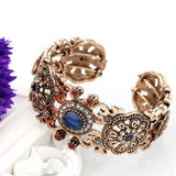 Vintage Women Bangle Cuff Bracelet Morocco Ethnic Wedding Jewelry