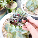 Vintage Heart Cuff Bangle Arabic Bride Wedding Jewelry Pulseiras Feminino