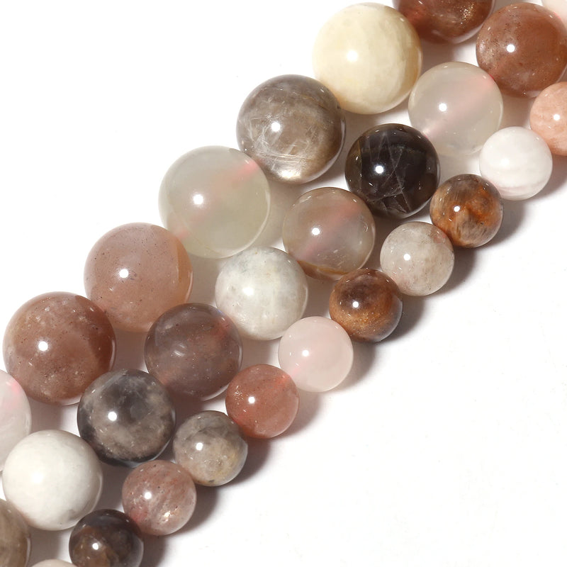 Sunstone Moonstone 6/8/10mm Natural Stone Beads Round Loose Spacer Beads