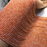 Sunstone Faceted Roundel Gemstone Beads 15inch