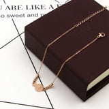 Zircon Eyes Fish Anklet Titanium Steel Rose Colors Woman Kids Gift