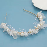 Fairy Bride Hair Accessories Flower Pearls Headbands for Women Girls