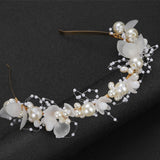 Fairy Bride Hair Accessories Flower Pearls Headbands for Women Girls