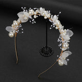 Fairy Bride Hair Accessories Flower Pearls Headbands for Women Girls