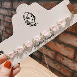 Fairy Lace Flower Choker Necklace for Women