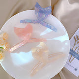 Colorful Marbling Hair Clip Claw Acetate Shark Clip