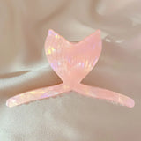 Colorful Marbling Hair Clip Claw Acetate Shark Clip