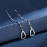 Fairy Lady Long Tassel Zircon Earrings