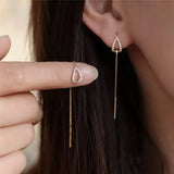 Fairy Lady Long Tassel Zircon Earrings