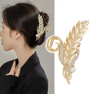Cat Eye Stone Beads Hair Clip Crab Headdress Accessory