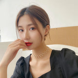 Fairy Pearl Choker Playful Girl Clavicle Chain Wedding Necklace