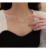Fairy Pearl Clavicle Chain Female Necklace for Party Birthday Gift