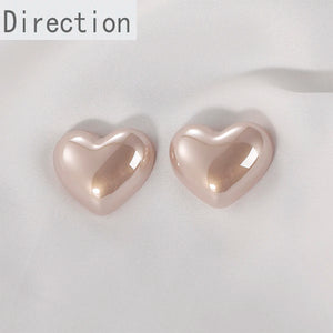 Fairy Pearl Love Resin Patch Balloon Earrings