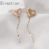 Fairy Pearl Love Resin Patch Balloon Earrings