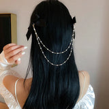Fairy Tassel Butterfly Hair Clip Edge Clip for Women Girl