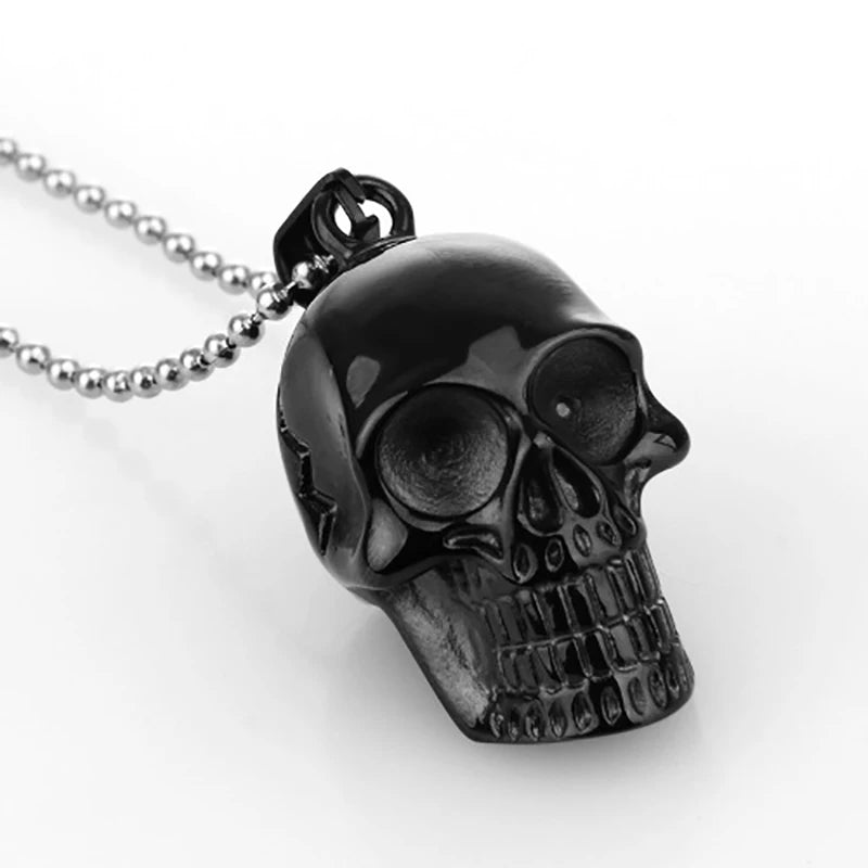 Punk Rock Skull Pendant Necklace for Men