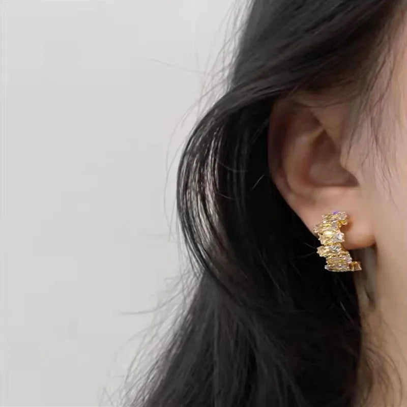 Flash! C-Shaped Ear Clips Women No Piercing Needed