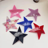 Sweet Checkerboard Hair Clip Cellulose Acetate Japanese Hair Accessories