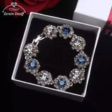 Rhinestone Retro Bracelet Crystal Hand Jewelry for Women
