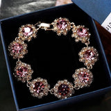 Rhinestone Retro Bracelet Crystal Hand Jewelry for Women