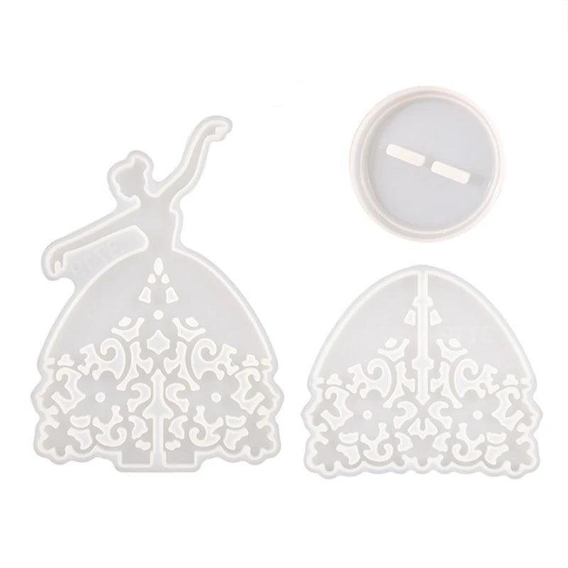 Dancing Girl Jewelry Holder Mold for DIY Jewelry Making