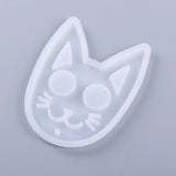 Cat Keychain Resin Mold Pendant DIY Jewelry Necklace Making Tool